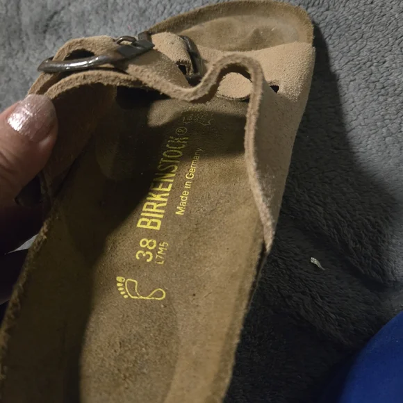 Birkenstock Kids Brown Suede Sandals - Picture 3 of 11